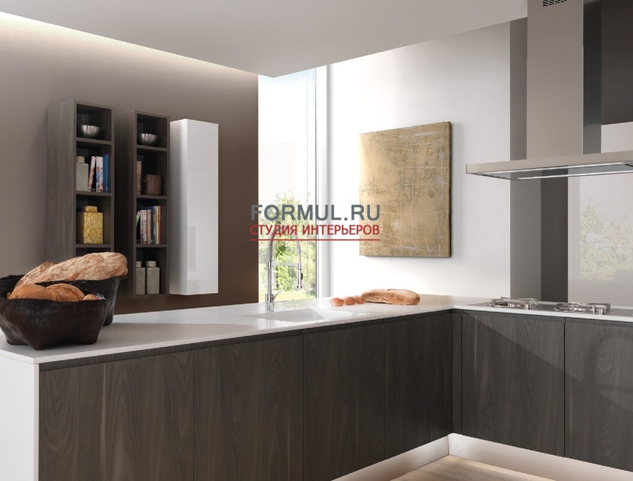 Кухня Berloni Brera Woody Grigio Torba